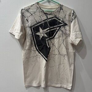 Famous Stars & Straps Cracked Graphic Beige Tee